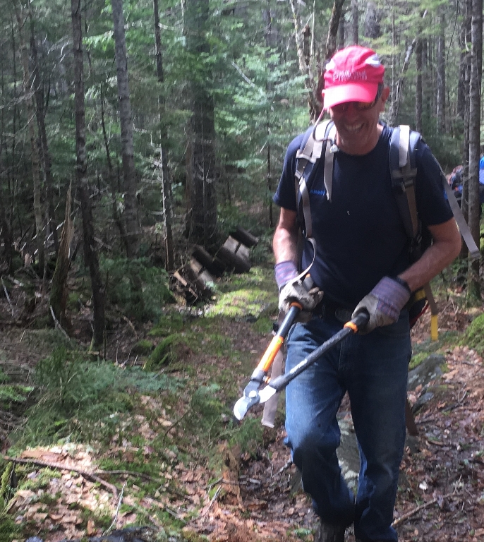 Volunteer work trails at the Maine Woods near Little Lyford.