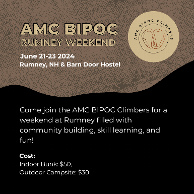 2024 AMC BIPOC Rumney Climbing Weekend