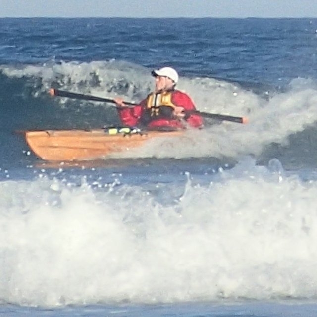 Bill Voss in the surf