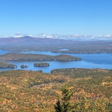 View from the top of Mt. Major in fall