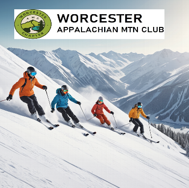 friends skiing on a mountain