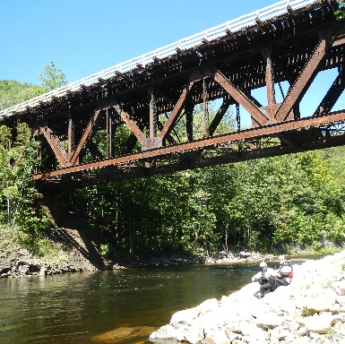 Railroad Trestle Bridge over the Deerfield River