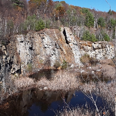 Quarry and pond view