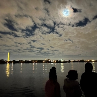 November full moon walk along the Potomac.  Photo Credit: Jessica Cogen