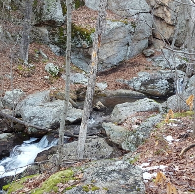 Seven Falls Mattabesset Trail Crossing Middletown, CT