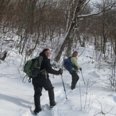 Climbing on Plateau Mt