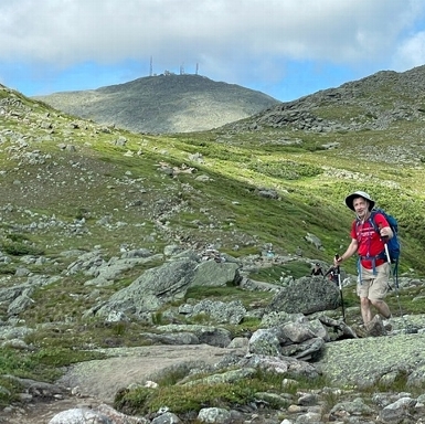 This is a picture of me during the presidential traverse in 2021. 