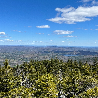 Looking south from the summit. 