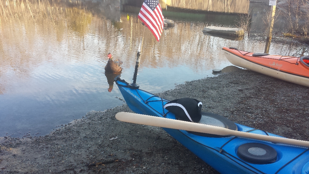 Morning prelaunch for Patriots Day Parade Paddle 2014