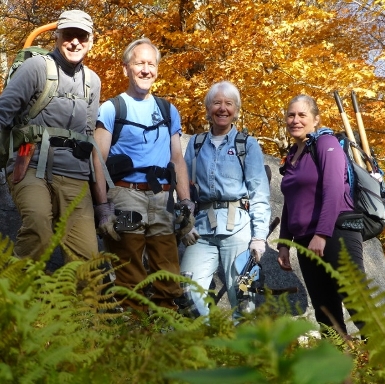 Work team on Connie's Way ski trail