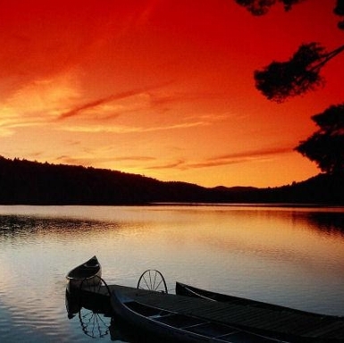 Sunset at the Maine House, Bryant Pond, ME.