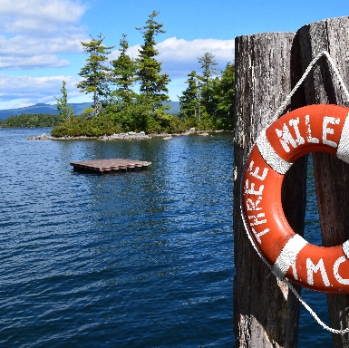 Dock at Three Mile Island Camp